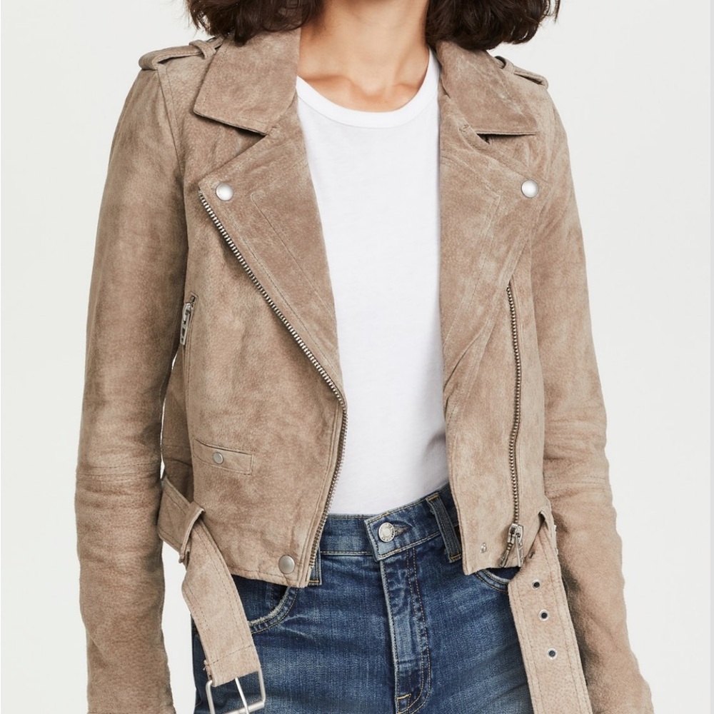 Blank NYC suede moto jacket